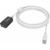Goldstecker - Ferritkerne - 480 Mbit / s - über 65 Prozent Abdeckung geflochtene Abschirmung - USB-A (f) zu USB-A (m) - Außendurchmesser 4,5 mm - 28+24 AWG - 5 m - weiß
