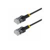 Startech - Patch-Kabel - RJ-45 (M) zu RJ-45 (M) - 1.5 m - 2.6 mm - UTP - CAT 6a - ohne Haken, ultra-schlank, stabiler Kupfer - Schwarz