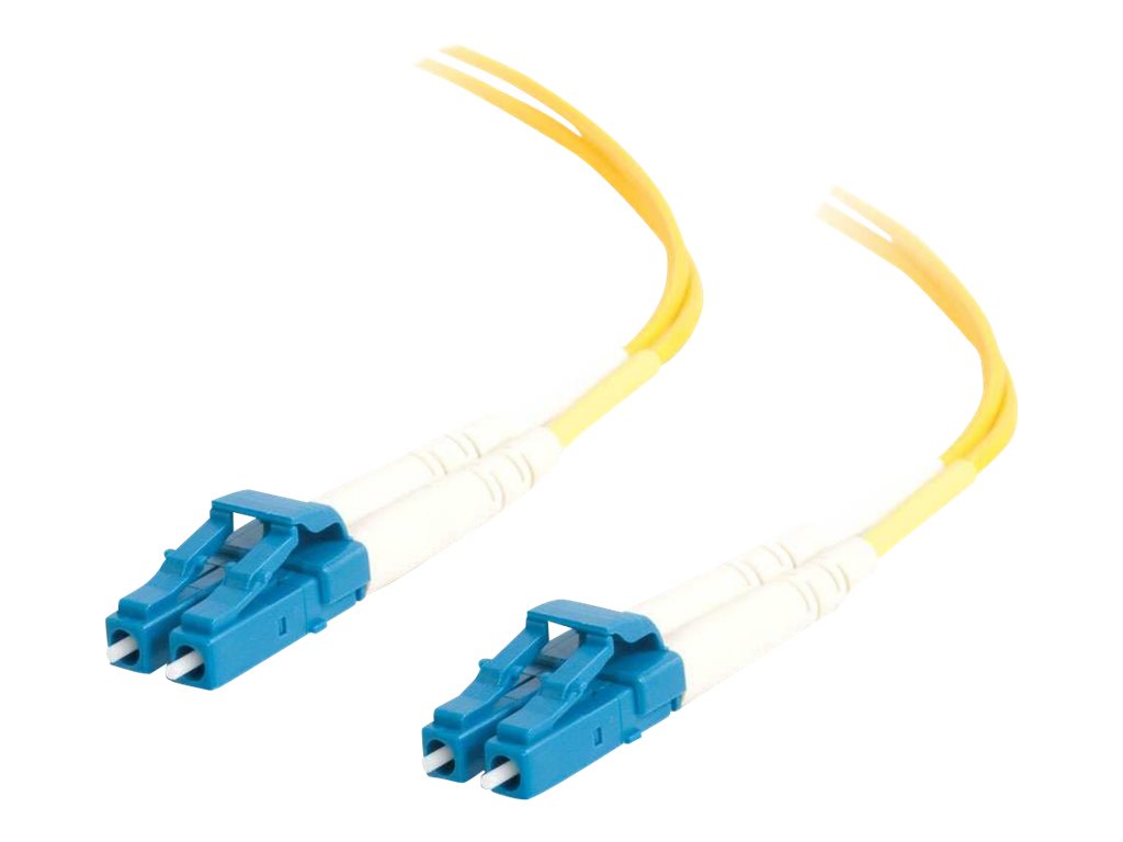 C2G LC-LC 9 / 125 OS1 Duplex Singlemode PVC Fiber Optic Cable (LSZH) - Patch-Kabel - LC Single-Modus (M) zu LC Single-Modus (M) - 1 m - 1 m - Glasfaser - Duplex - 9 / 125 Mikrometer - OS1 - halogenfrei - Gelb