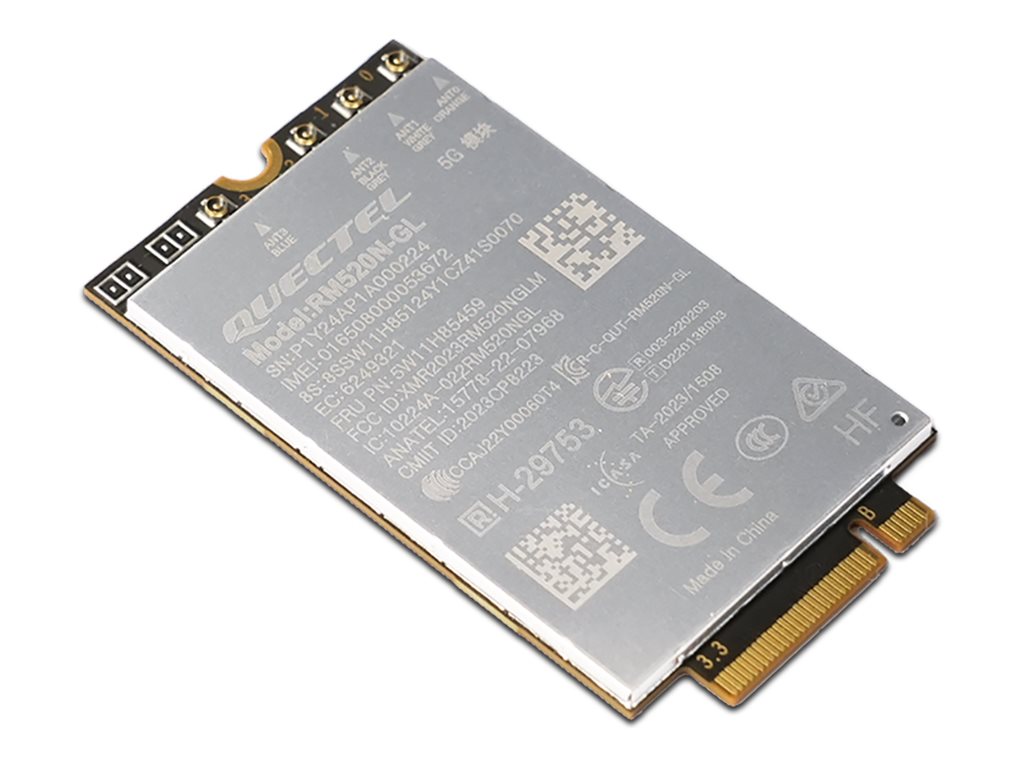 Quectel RM520N-GL - Drahtloses Mobilfunkmodem - 5G - M.2 Card - für ThinkPad T16 Gen 4 21QN, X1 2-in-1 Gen 10 21NU