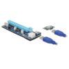 Riser Karte PCI Express x1 > x16 mit 60 cm USB Kabel
