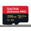 SanDisk Extreme Pro - Flash-Speicherkarte (microSDXC-an-SD-Adapter inbegriffen) - 256 GB - A2 / Video Class V30 / UHS-I U3 / Class10 - microSDXC UHS-I