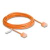 Delock RJ45 Netzwerkkabel Cat.6 UTP Ultra Slim 5 m orange mit kurzen Steckern