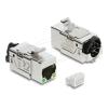 Delock - Keystone Jack - with PoE LED - CAT 6a - STP - RJ-45