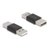 Delock - USB-Adapter - USB 2.0 A (M) zu USB 2.0 A (M) - Schwarz