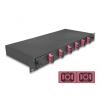 Delock 19 Zoll LWL Spleißbox 6 x SC Duplex OM4 1HE