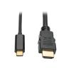 Eaton Tripp Lite Series USB C to HDMI Adapter Cable Converter UHD Ultra High Definition 4K x 2K @ 30Hz M / M USB Type C, USB-C, USB Type-C 3ft 3' - Externer Videoadapter - USB-C 3.1 - HDMI - Schwarz