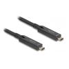 Delock Aktives Optisches USB-C 8K Video + Daten + PD Kabel 15 m
