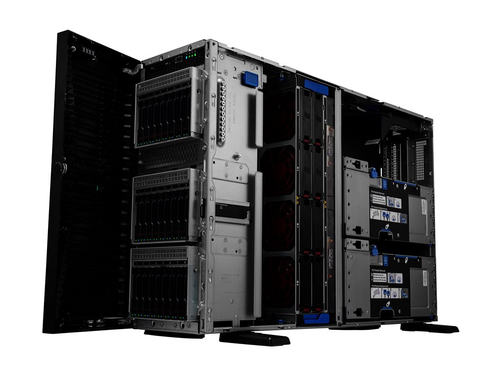 HPE ProLiant ML350 Gen11 Smart Choice Modell, Tower SFF, 1x Xeon-S 4514Y (2.0GHz / 16c), 2x 32GB, MR408i-o / 4G+Akku, 8x SFF Slots Hot-Plug, 2x 2.4TB SAS HDD (P28352-B21), 4x 1G RJ45 (BCM5719 OCP3), 2x 1000W Netzteile, Garantie 3-3-3