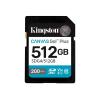 Kingston Canvas Go! Plus - Flash-Speicherkarte - 512 GB - Video Class V30 / UHS-I U3 / Class10 - SDXC UHS-I