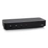 C2G USB-C 11-in-1 Hybrid DisplayLink and DP Alt Mode Triple 4K Docking Station with HDMI, DisplayPort, Ethernet, USB, 3.5mm Audio and Power Delivery up to 100W - Dockingstation - USB-C / Thunderbolt 3 - HDMI, DP - 1GbE - 130 Watt
