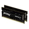 Kingston FURY Impact - DDR4 - Kit - 32 GB: 2 x 16 GB - SO DIMM 260-PIN - 3200 MT / s / PC4-25600 - CL20 - 1.2 V - ungepuffert - non-ECC - Schwarz