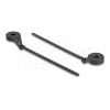 Delock Kabelbinder mit Befestigungsöse L 180 x B 6 mm schwarz 100 Stück