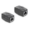Delock - Netzwerkkoppler - RJ-45 (W) zu RJ-45 (W) - CAT 6 - Schwarz