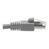 Eaton Tripp Lite Series Cat6a 10G Snagless Shielded STP Ethernet Cable (RJ45 M / M), PoE, Gray, 6 ft. (1.83 m) - Patch-Kabel - RJ-45 (M) zu RJ-45 (M) - 1.8 m - STP - CAT 6a - IEEE 802.3at - ohne Haken, verseilt - Grau