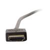 C2G 0.3m Ultra Flexible High Speed HDMI Cable with Low Profile Connectors - HDMI-Kabel mit Ethernet - HDMI männlich zu HDMI männlich - 30 cm - Schwarz - 4K Unterstützung