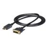 StarTech.com DisplayPort to DVI Cable - 6ft / 2m - 1920 x 1200 - M / M  DP to DVI Adapter Cable  Passive DisplayPort Monitor Cable (DP2DVI2MM6) - Adapterkabel - DVI-D (M) zu DisplayPort (M) - 1.8 m - Schwarz