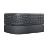 Logitech Ergo Series ERGO K860 for Business - Tastatur - full size - kabellos - 2.4 GHz, Bluetooth 5.0 LE - QWERTY - US International - Graphite