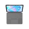 Logitech Combo Touch - Tastatur und Foliohülle - mit Trackpad - hintergrundbeleuchtet - Apple Smart connector - QWERTY - Spanisch - Oxford Gray - für Apple 11-inch iPad Air (M2, M3)