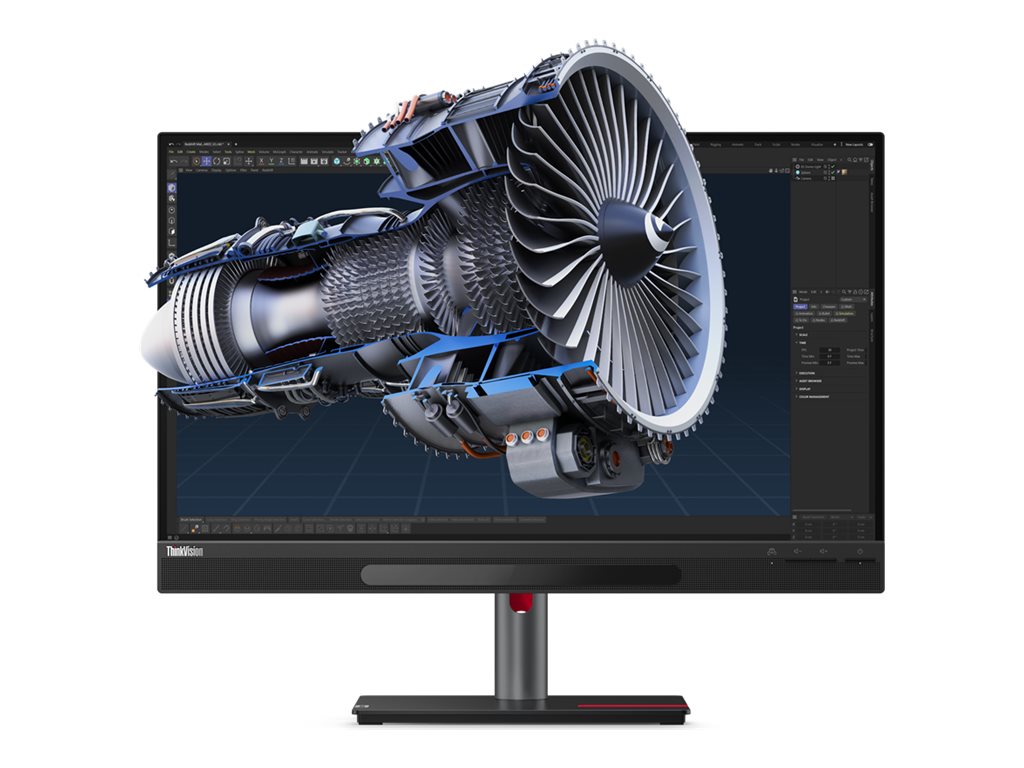 Lenovo ThinkVision 27 3D - LED-Monitor - 68.6 cm (27") - 3840 x 2160 4K @ 60 Hz - IPS - 310 cd / m² - 1200:1 - HDR10 - 4 ms - 2xHDMI, DisplayPort, 2xUSB-C - Lautsprecher - Raven Black