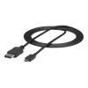 StarTech.com 1,8 m USB-C auf DisplayPort Adapter Kabel - 4K 60Hz - DisplayPort-Kabel - USB-C (M) zu DisplayPort (M) - Displayport 1.2 / Thunderbolt 3 - 1.8 m - Unterstützung für 4K60Hz (3840 x 2160) - Schwarz - für P / N: TB33A1C, TB3DK2DPPD, TB3DK2DPPDU