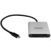StarTech.com USB 3.0 Kartenleser mit USB-C - SD, MicroSD, CompactFlash Speicherkartenleser mit USB-C Kabel - Kartenleser (CF I, CF II, MMC, SD, microSD, SDHC, microSDHC, SDXC, microSDXC) - USB 3.0