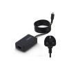 StarTech - USB-C Netzteil - mit 1,5 m Tethered USB-C-Kabel - Wechselstrom 110-240 V - 65 watt - Europa - Schwarz