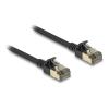Delock RJ45 Netzwerkkabel Cat.8.1 F / FTP Slim Pro 1 m schwarz