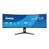 iiyama ProLite XCB4994DQSU-B1 - LED-Monitor - gebogen - 124 cm (49") - 5120 x 1440 Dual Quad HD @ 120 Hz - VA - 400 cd / m² - 3000:1 - HDR10 - 2 ms - 2xHDMI, 2xDisplayPort - Lautsprecher - Schwarz, Matte
