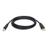 Eaton Tripp Lite Series USB 2.0 A to B Cable (M / M), 15 ft. (4.57 m) - USB-Kabel - USB (M) zu USB Typ B (M) - USB 2.0 - 4.6 m - geformt - Schwarz