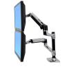 LX Dual Stacking Arm / LCDGröße<=61cm (24") / <18kg / Anhebg. 13cm / Neig. 80° / Schwenkg. 360° / Drehg. 360° / VESA MIS-D