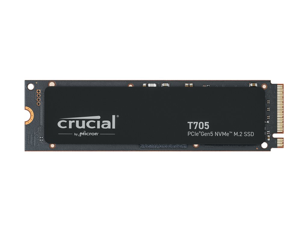 Crucial T705 - SSD - verschlüsselt - 4 TB - intern - M.2 2280 - PCI Express 5.0 (NVMe) - TCG Opal Encryption 2.01