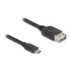 Delock USB 2.0 Kabel EASY USB Typ Micro-B Stecker zu EASY USB Typ-A Buchse 0,5 m