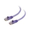 Kabel / 0,5 m Mlded / Btd Purple CAT5E PVC UTP