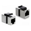 Delock - Modularer Einschub (Kopplung) - Metall - CAT 6 - abgeschirmt - RJ-45 - Silber, Schwarz