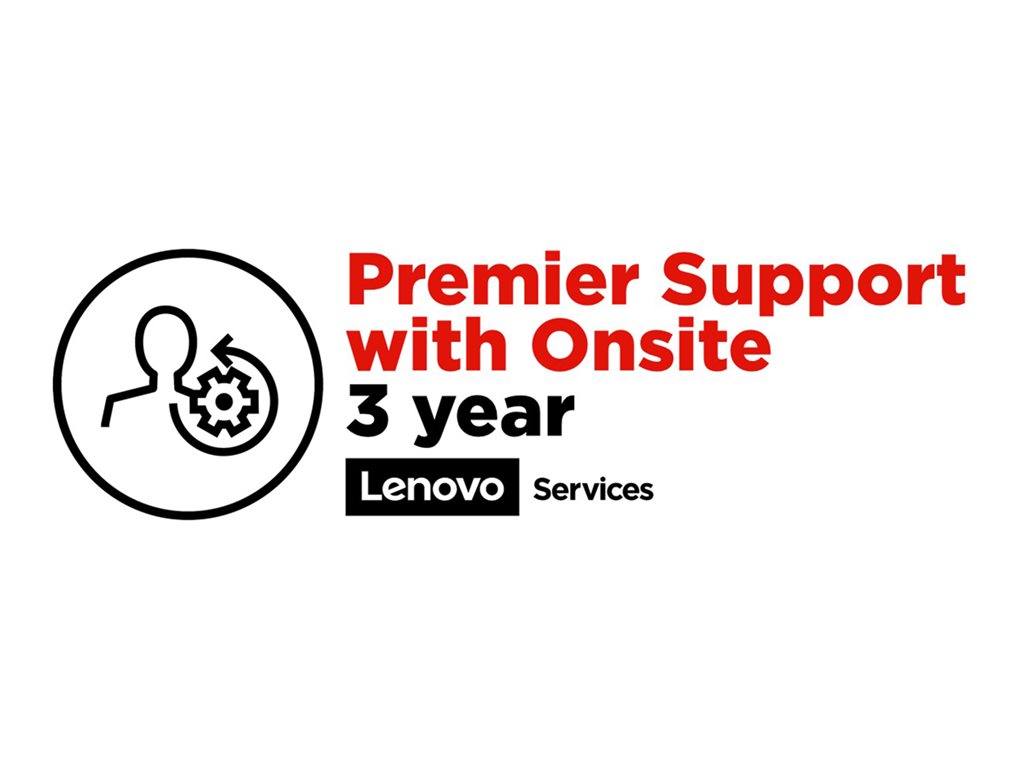 Lenovo Premier Support with Onsite NBD - Serviceerweiterung - Arbeitszeit und Ersatzteile (für Notebooks) - 3 Jahre (ab ursprünglichem Kaufdatum des Geräts) - Vor-Ort - Reaktionszeit: am nächsten Arbeitstag - für (1-year pick-up and return): ThinkBoo