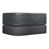 Logitech ERGO K860 - Tastatur - kabellos - 2.4 GHz, Bluetooth 5.0 - AZERTY - Französisch - Graphite