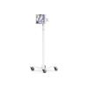 Compulocks iPad Air M2 & M3 13", Apex Enclosure Rolling Cart - Rise Freedom Extended White - Befestigungskit (Gehäuse, Wagenständer) - für Tablett - erweitert - verriegelbar - medizinisch - hochwertiges Aluminium - weiß - Bildschirmgröße: 33.02 cm (1
