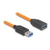 Delock USB 5 Gbps Kabel USB Typ-A Stecker zu USB Typ-A Buchse für Tethered Shooting 1 m orange