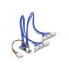 Delock Konverter M.2 Key B+M Stecker zu 4 x USB 5 Gbps Typ-A Buchse mit 50 cm Kabel