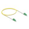 Delock - Netzwerkkabel - LC / APC Einzelmodus (M) zu LC / APC Einzelmodus (M) - 0.5 m - 2 mm - Glasfaser - Simplex - 9 / 125 Mikrometer - G.657.A2 / OS2 - halogenfrei - Gelb