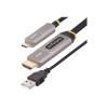 StarTech.com 9,15m USB-C zu HDMI 2.0 Aktives optisches Kabel, 4K 60Hz - HDMI-Kabel - 24 pin USB-C männlich zu HDMI, USB (nur Strom) männlich - 9.15 m - abgeschirmt / Glasfaser - Schwarz - aktiv, Active Optical Cable (AOC), unidirektional, unterstützt 4