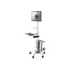 NeoMounts  Mobiler Arbeitsplatz (Monitor, Tastatur / Maus & PC) / 10-21" / 10-21"