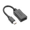 Eaton Tripp Lite Series Keyspan Mini DisplayPort to DisplayPort Adapter, 4K 60 Hz, Black (M / F), 6-in. (15.24 cm) - DisplayPort-Kabel - Mini DisplayPort männlich zu DisplayPort weiblich - 15.24 cm - abgeschirmt - Schwarz - 4K Unterstützung