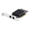 StarTech.com - Netzwerkadapter - PCIe 3.0 x8 Low-Profile - Gigabit Ethernet / 10Gb Ethernet x 2 - Schwarz - TAA-konform