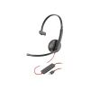 Poly Blackwire 3210 - Blackwire 3200 Series - Headset - On-Ear - kabelgebunden - USB-C - Schwarz - UC-zertifiziert - Replaces Poly SKU 209748-101