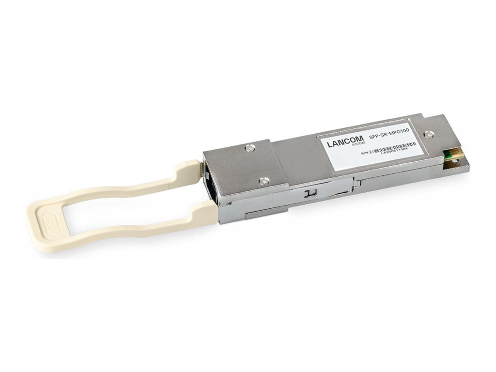 LANCOM - QSFP28 Empfängermodul - 100GbE - 100GBase-SR4 - MPO-12 Multimode - bis zu 100 m - 850 nm (Packung mit 10)