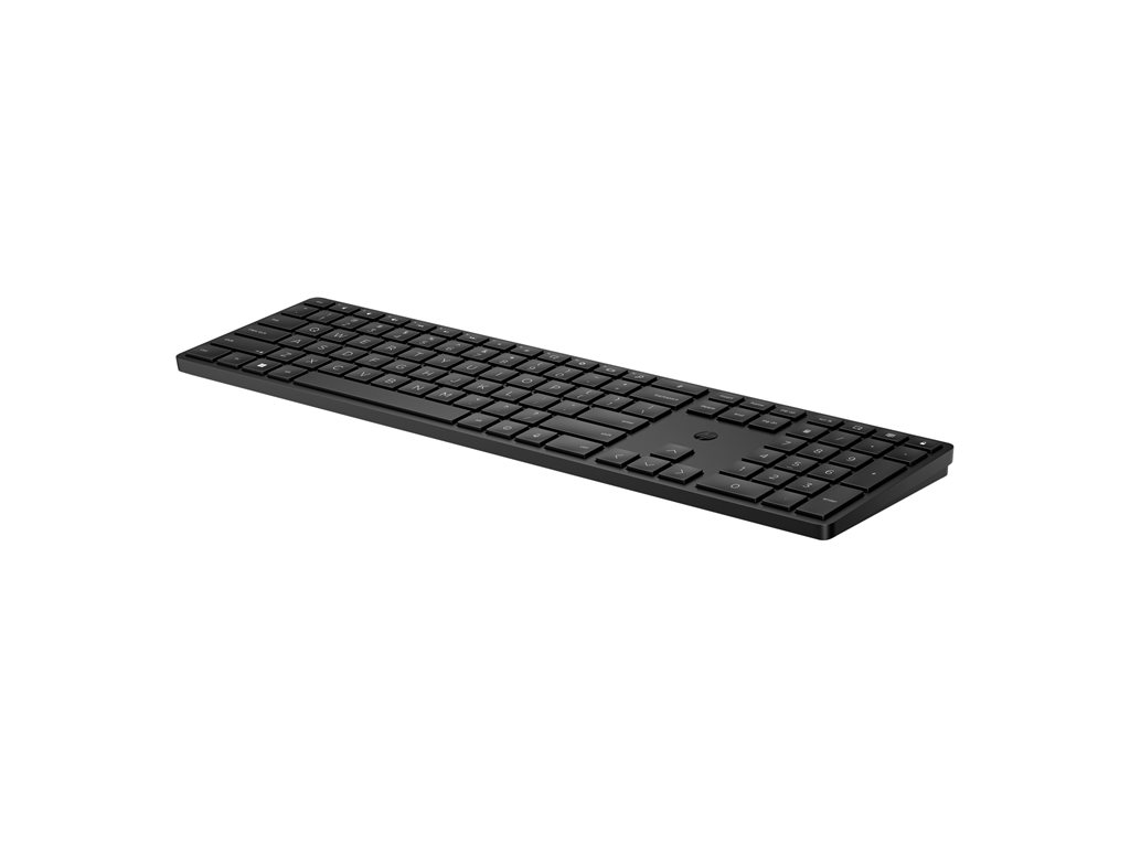 HP 450 - Tastatur - programmierbar - 100% - full size - kabellos - 2.4 GHz - QWERTZ - Deutsch - Schwarz