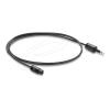 Delock - Digitales Audio-Kabel (optisch) - Mini-TOSLINK männlich zu TOSLINK weiblich - 1 m - Glasfaser - Schwarz