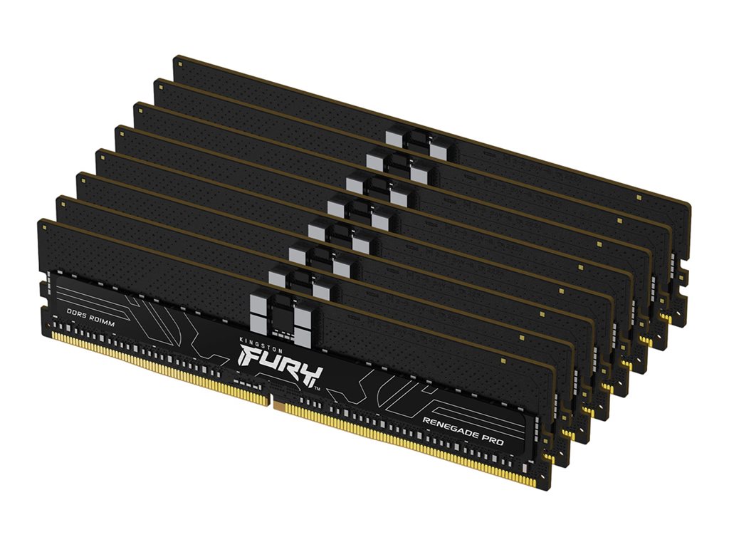 Kingston FURY Renegade Pro - DDR5 - Kit - 256 GB: 8 x 32 GB - DIMM 288-PIN - 6000 MT / s / PC5-48000 - CL32 - 1.35 V - registriert - on-die ECC - Schwarz